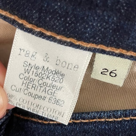 Rag & Bone Skinny Denim in Heritage Wash - Picture 8 of 12